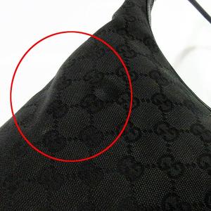 グッチ GUCCI 伊製 イタリア製 GGキャンバス サンバイザー S ベージュ 黒 ブラック系 グッチ GUCCI 01234 213317 ワンショルダー ハンドバッグ 鞄 GG