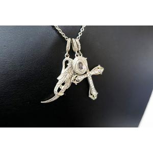 ローリーロドキンシルバークロスネックレスチャーム