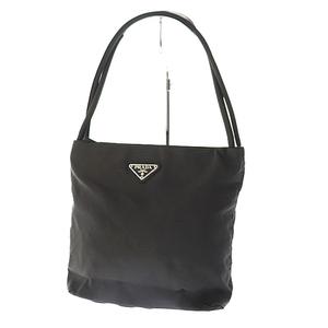 プラダ PRADA SHOPPING IN TESSUTO 三角 ロゴ プレート ナイロン ハンド バッグ B6243 EBANO 茶 ブラウン ブランド古着ベクトル 中古 ▲● 221201/103 レディース