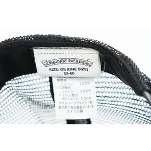 クロムハーツ CHROME HEARTS CROSSBALL TRUCKER CAP CH ロゴ 刺繍 