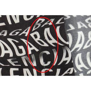 バレンシアガ BALENCIAGA 19AW Allover Logo Long Sleeve Shirts