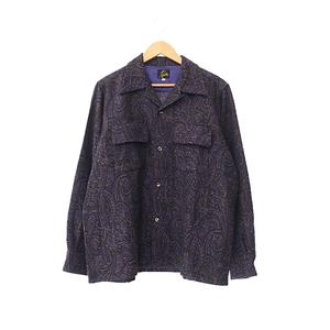 Needles 2019AW ペイズリージャガードシャツ ブラウン×パープル Ｌ ニードルス ニードルズ Needles 24AW Classic Shirt - Wool