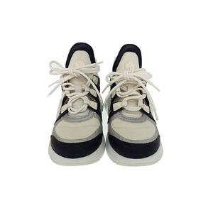 ルイヴィトン LOUIS VUITTON LV アークライト ライン 厚底 スニーカー 39 白 紺 ホワイト ネイビー ブランド古着ベクトル 中古☆AA★●▲■250220 レディース