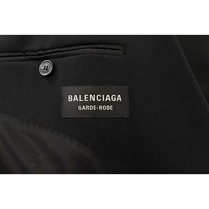 BALENCIAGA 黒 ダブルブレスト テーラードジャケット お値下げ❗️バレンシアガブラックフォーマル ダブルブレスト ジャケット