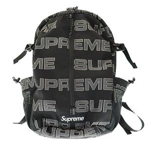 シュプリーム SUPREME 21AW BackPack ボックス ロゴ 総柄 バックパック リュック 黒 ブラック ブランド古着ベクトル 中古☆AA★▲250511 メンズ
