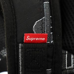シュプリーム SUPREME 21AW BackPack ボックス ロゴ 総柄 バックパック リュック 黒 ブラック ブランド古着ベクトル 中古☆AA★▲250511 メンズ