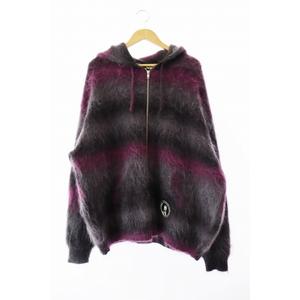 シュプリーム SUPREME ×HYSTERIC GLAMOUR ヒステリックグラマー 24AW Mohair Zip Up Hooded Sweater モヘア ジップアップ フーデッド セーター ニット XL 黒 ブラック ブランド古着ベクトル 中古 ☆AA★ 250511 メンズ
