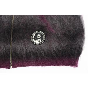 シュプリーム SUPREME ×HYSTERIC GLAMOUR ヒステリックグラマー 24AW Mohair Zip Up Hooded Sweater モヘア ジップアップ フーデッド セーター ニット XL 黒 ブラック ブランド古着ベクトル 中古 ☆AA★ 250511   メンズ