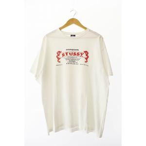 ステューシー STUSSY 90s 紺タグ ASIAN CITIES TEE 半袖 Tシャツ XL 白 ホワイト ブランド古着ベクトル 中古 ☆AA★ 250805 メンズ