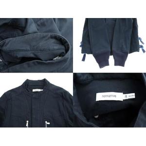 ノンネイティブ nonnative 16SS DISCOVERER JACKET C/P ARMY CLOTH STRETCH ディスカバラー アーミー クロス ストレッチ ジップ ジャケット ブルゾン NN-JU2912 3 紺ネイビー ブランド古着ベクトル 中古●250901 メンズ