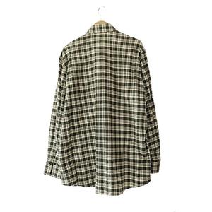 グッチ GUCCI 20AW キャットパッチ 刺繍 チェック柄 コットン 長袖 シャツ 633460 ZAFD3 15+ 緑 白 グリーン ホワイト ブランド古着ベクトル 中古☆AA★250924 メンズ