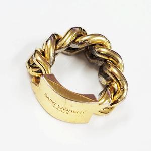 サンローラン パリ SAINT LAURENT PARIS BAGUE CHAINE GOURMET ロゴ