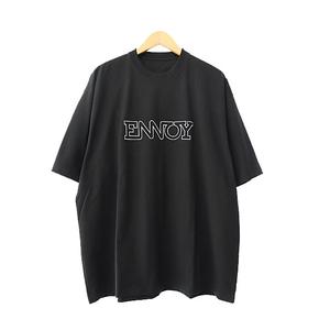 ザエンノイプロフェッショナル The ennoy Professional 24SS ELECTRIC LOGO EMB T-SHIRT エレクトリック ロゴ 刺繍 半袖 Tシャツ SS24BRENCTOINTL L 黒ブラック ブランド古着ベクトル 中古251003 メンズ