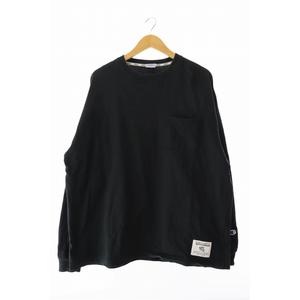チャンピオン CHAMPION × RHC Ron Herman ロンハーマン L/S Pocket Tee Black ポケット 長袖Tシャツ C8-U417 M 黒 ブラック ブランド古着ベクトル 中古 ● 251004 メンズ