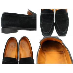 【中古】ジャランスリワヤ Jalan Sriwijaya GARUDA ガルーダ スエード  ローファー 98998 18045 8.5黒●251101 ジャランスリワヤ Jalan Sriwijaya GARUDA ガルーダ スエード コイン