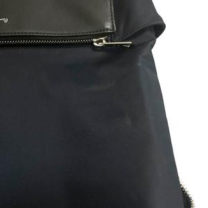 ポールスミス PAUL SMITH マルチストライプ レザー ナイロン バックパック リュック 紺 黒 ネイビー ブラック ブランド古着ベクトル 中古●▲260221 メンズ