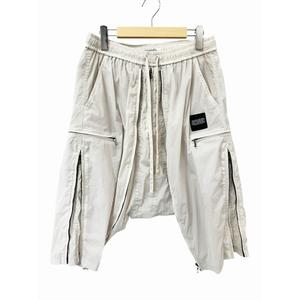 ユリウス JULIUS 22AW CROP FLIGHT PANTS クロップ フライト サルエル ハーフ パンツ 787PAM9 3 アイボリー ブランド古着ベクトル 中古260312 メンズ
