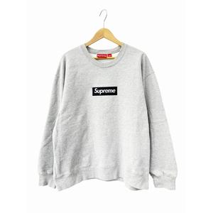 シュプリーム SUPREME 22AW Box Logo Crewneck Heather Grey ボックス ロゴ クルーネック スウェット トレーナー L 灰 グレー ブランド古着ベクトル 中古☆AA★260523 メンズ