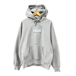 シュプリーム SUPREME 24AW Box Logo Hooded Sweatshirt Grey ボックス ロゴ刺繍 フーデッド スウェット シャツ プルオーバー パーカー M グレー ブランド古着ベクトル 中古☆AA★260526 メンズ