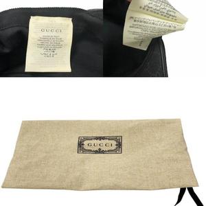 グッチ GUCCI GG ロゴ キャンバス ベースボール キャップ 帽子 200035 KQWBG L 59cm 黒ブラック ブランド古着ベクトル 中古▲■260608 メンズ