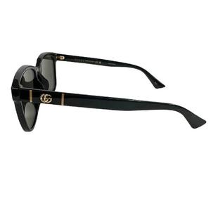 グッチ GUCCI GGロゴ ウェリントン シェイプ サングラス GG0637SK 56□18 黒 ブラック ブランド古着ベクトル 中古▲■260608 メンズ レディース