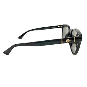 グッチ GUCCI GGロゴ ウェリントン シェイプ サングラス GG0637SK 56□18 黒 ブラック ブランド古着ベクトル 中古▲■260608 メンズ レディース