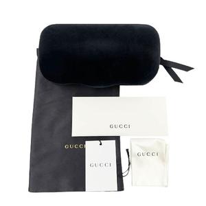 グッチ GUCCI GGロゴ ウェリントン シェイプ サングラス GG0637SK 56□18 黒 ブラック ブランド古着ベクトル 中古▲■260608 メンズ レディース
