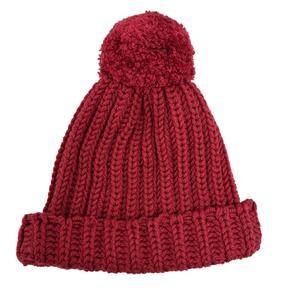 グッチ GUCCI LABEL LOGO KNIT BAENIE ラベル ロゴ ニット ビーニー 帽子 652656 3G206 M赤レッド ブランド古着ベクトル 中古●▲260727 レディース
