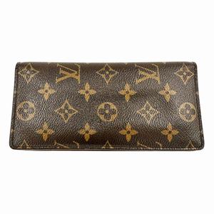 ルイヴィトン LOUIS VUITTON ポルトフォイユ ブラザ モノグラム 二つ折り長財布 M66540 茶 ブラウン ブランド古着ベクトル 中古▲260714  メンズ レディース