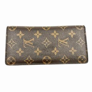 ルイヴィトン LOUIS VUITTON ポルトフォイユ ブラザ モノグラム 二つ折り長財布 M66540 茶 ブラウン ブランド古着ベクトル 中古▲260714  メンズ レディース