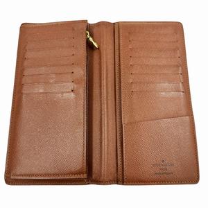 ルイヴィトン LOUIS VUITTON ポルトフォイユ ブラザ モノグラム 二つ折り長財布 M66540 茶 ブラウン ブランド古着ベクトル 中古▲260714  メンズ レディース