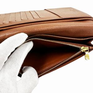 ルイヴィトン LOUIS VUITTON ポルトフォイユ ブラザ モノグラム 二つ折り長財布 M66540 茶 ブラウン ブランド古着ベクトル 中古▲260714  メンズ レディース