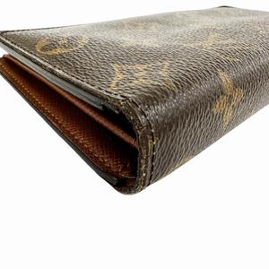 ルイヴィトン LOUIS VUITTON ポルトフォイユ ブラザ モノグラム 二つ折り長財布 M66540 茶 ブラウン ブランド古着ベクトル 中古▲260714  メンズ レディース