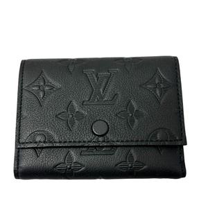 ルイヴィトン LOUIS VUITTON モノグラム シャドウ ヴィクター ウォレット 三つ折り コンパクト 財布 M12635 ノワール 黒ブラック ブランド古着ベクトル 中古▲■260711 メンズ レディース