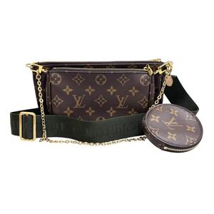 ルイヴィトン LOUIS VUITTON モノグラム ミュルティ ポシェット アクセソワール アクセサリーポーチ ショルダー バッグ M44813 カーキ ブランド古着ベクトル 中古☆AA★▲■260814 メンズ レディース