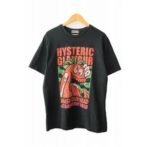 ヒステリックグラマー HYSTERIC GLAMOUR SMASH YOUR HEAD SBM TEE スマッシュ ユア ヘッド 半袖 Tシャツ L 黒 ブラック ブランド古着ベクトル 中古 260810 メンズ