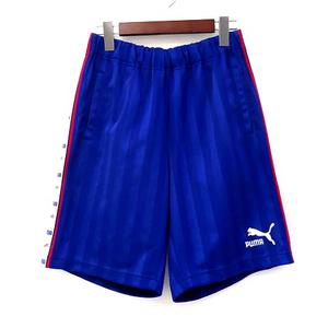 プーマ PUMA ハーフ パンツ ジャージ L 青 ブルー ポリエステル