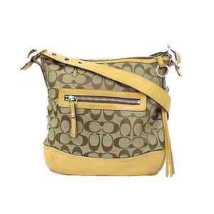 コーチ COACH ショルダー バッグ ベージュ シグネチャー キャンバス