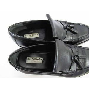 バレンシアガ BALENCIAGA 14SS タッセル ローファー レザー シューズ 