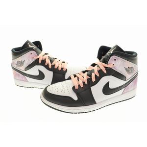 ナイキ NIKE Air Jordan 1 Mid SE Tie Dye エア ジョーダン ミッド タイダイ DM1200-001 26 ホワイト パープル 【ブランド古着ベクトル】【中古】221005 メンズ