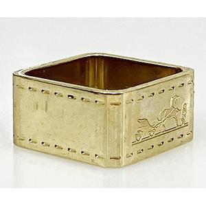 エルメス HERMES スカーフリング 90 ボルデュック シャンパンゴールド  