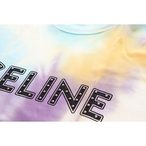 セリーヌ CELINE 21SS STUDDED LOGO TEE XS 2X687957M スタッズ ロゴ T 