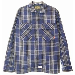 WTAPS TWO TONE 上手かっ ウールチェックシャツ