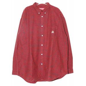 シュプリーム SUPREME 24AW LOOSE FIT FLANNEL OXFORD SHIRT RED XL 