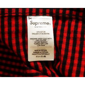 シュプリーム SUPREME 24AW LOOSE FIT FLANNEL OXFORD SHIRT RED XL 