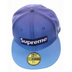 シュプリーム SUPREME × NEW ERA 23SS GRADIENT BOX LOGO BLUE ニューエラ グラディエント ボックス ロゴ キャップ ブルー 青 【ブランド古着ベクトル】【中古】☆AA★▲ 250516 メンズ