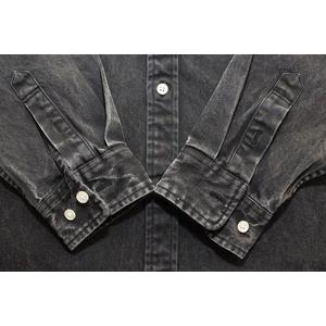シュプリーム SUPREME 25SS SMALL BOX LOGO DENIM SHIRT BLACK XL スモール ボックス ロゴ デニム シャツ 長袖 ブラック 【ブランド古着ベクトル】【中古】250512 メンズ