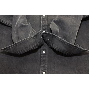 シュプリーム SUPREME 25SS SMALL BOX LOGO DENIM SHIRT BLACK XL スモール ボックス ロゴ デニム シャツ 長袖 ブラック 【ブランド古着ベクトル】【中古】250512 メンズ