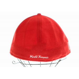 シュプリーム SUPREME × NEW ERA 10AW WOOLRICH BOX LOGO CAP RED ニューエラ ボックス ロゴ キャップ レッド 赤 【ブランド古着ベクトル】【中古】☆AA★▲ 250516 メンズ