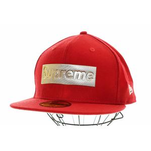 シュプリーム SUPREME × NEW ERA 16SS METALLIC BOX LOGO RED ニューエラ メタリック ボックス ロゴ キャップ レッド 赤 帽子 【ブランド古着ベクトル】【中古】☆AA★▲ 250517 メンズ